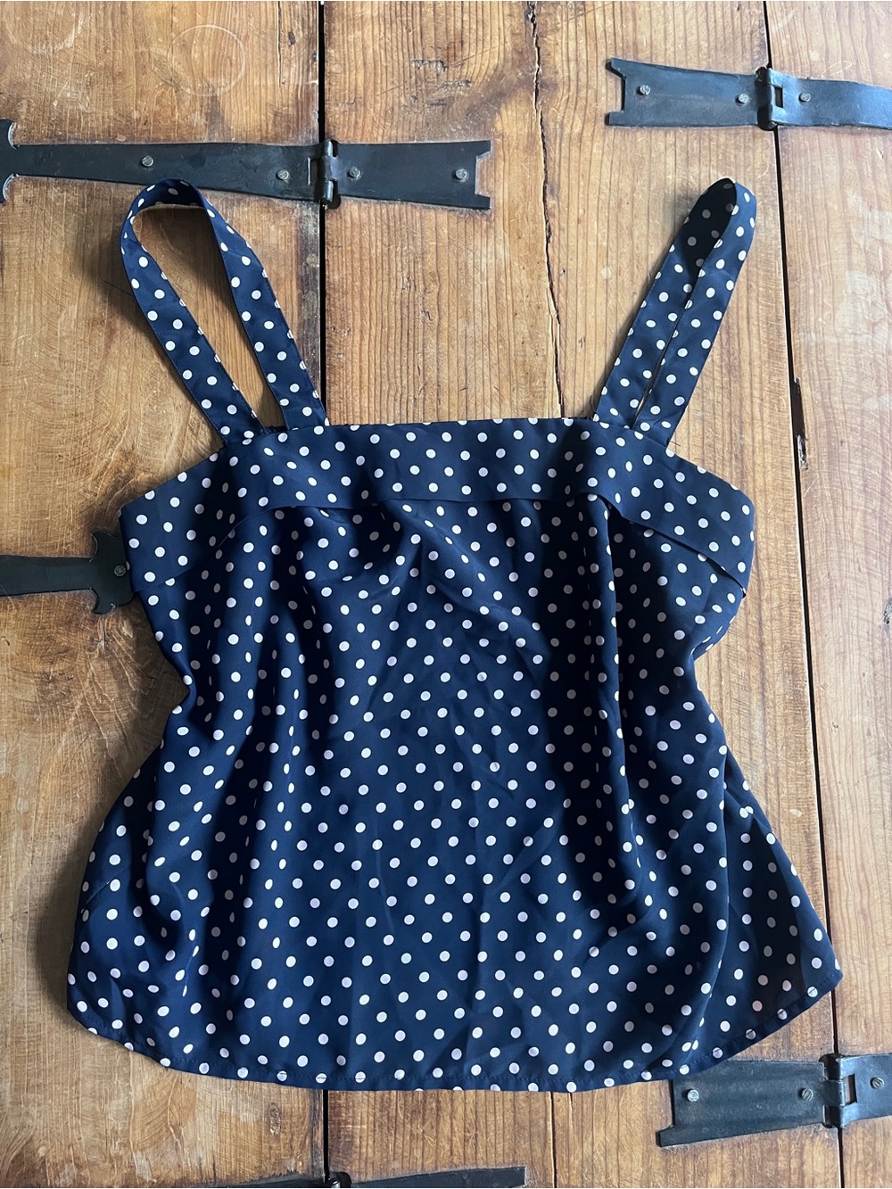 Kasper Navy and Pink Polka Dot‎ Camisole